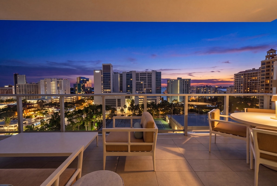 Residence 1009 at BAYSO Sarasota Waterfront Luxury Condo in The Quay - Sarasota luxury real estate